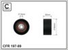 CAFFARO 197-99 Deflection/Guide Pulley, v-ribbed belt